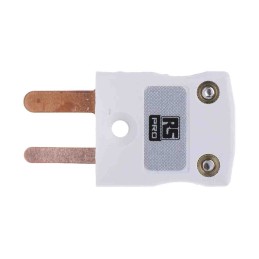 1 pcs - RS PRO In-Line Thermocouple Connector for Use with Type CU Thermocouple, Miniature Size, IEC Standard