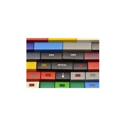 10 pcs : 1A02 - Switch Bezels / Switch Caps Dl Button/Green