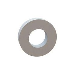 10 pcs : 17W02508 - Washers Flat Washer, .125 ID, .250 OD, .062 Thick, Natural, Nylon