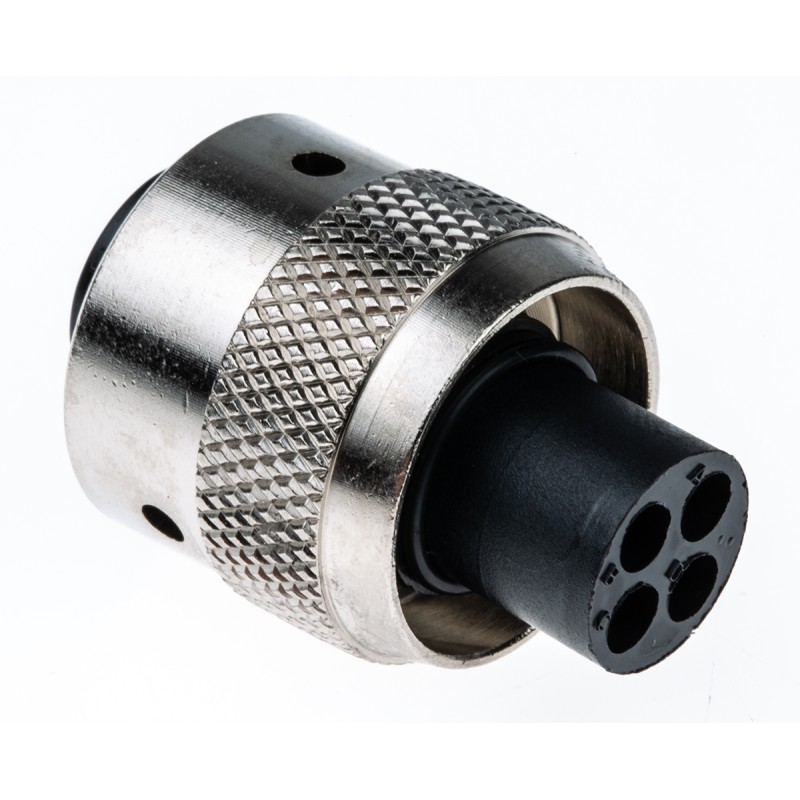 1 pcs - Souriau Circular Connector, 4 Contacts, Cable Mount, Socket, Male, IP65, UTG Series