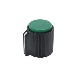 10 pcs : RN-118F-BG/6.4 - Knobs & Dials Indicator Lined Knob Green