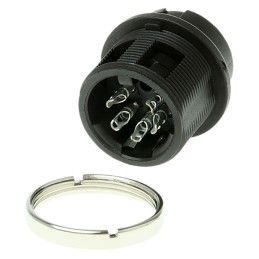 1 pcs - Amphenol Industrial Circular Connector, 5 Contacts, Panel Mount, M16 Connector, Socket, Female, signalmate C091 Series