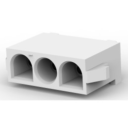 1 pcs - TE Connectivity Universal MATE-N-LOK Series Straight Through Hole PCB Socket, 3 Contact(s), 6.35mm Pitch, 1 Row(s),
