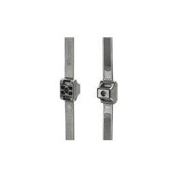 10 pcs : PLDC2.5EH-C350 - Cable Ties 19.25 Double Clamp Cable Tie with Spacer