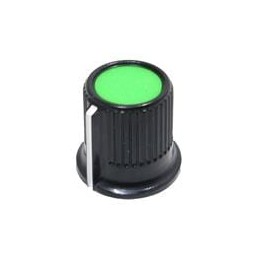 10 pcs : 450-3034 - Knobs & Dials GREEN .63'D X .59'H