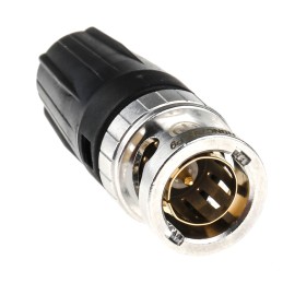 1 pcs - Neutrik Rear Twist NBNC Series, Plug Cable Mount BNC Connector, 75Ω, Crimp Termination, Straight Body