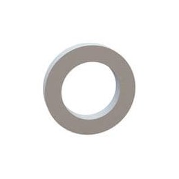 10 pcs : 17W03760 - Washers Flat Washer, .242 ID, .375 OD, .062 Thick, Natural, Nylon