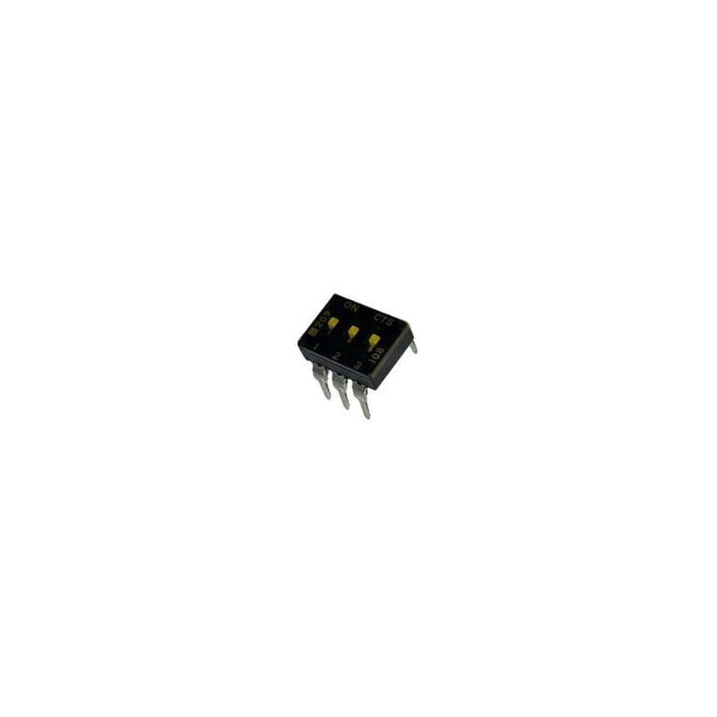 10 pcs : 209-3LPST - DIP Switches/SIP Switches SPST 3 switch sections