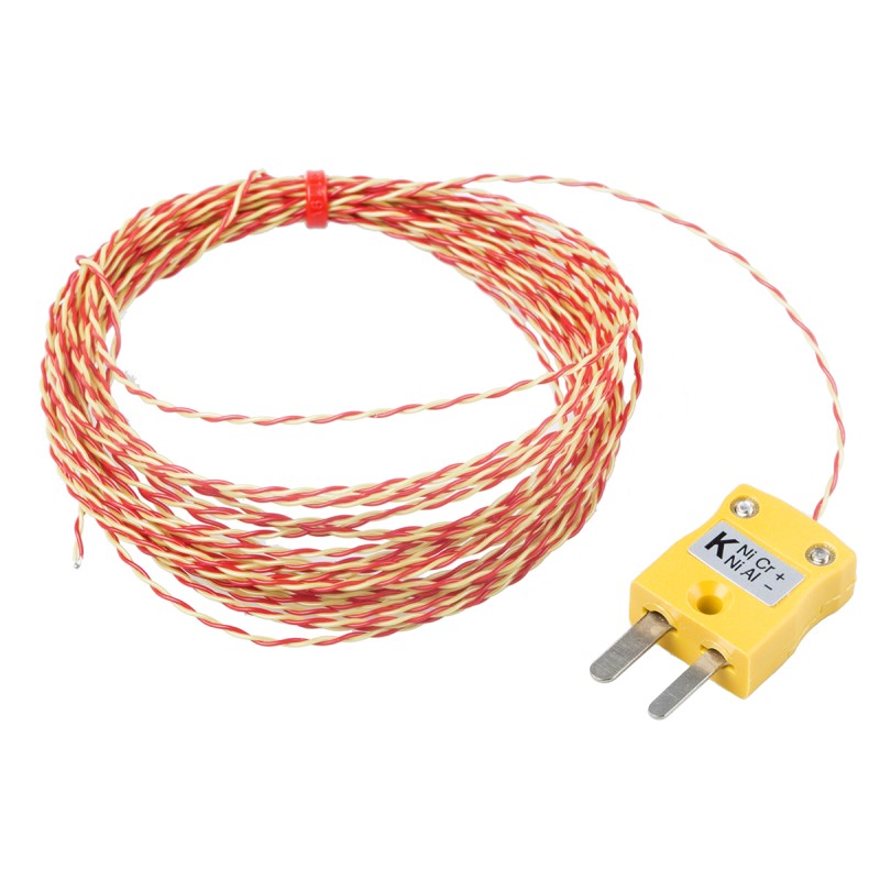1 pcs - RS PRO Type K Thermocouple 5m Length, 1/0.2mm Diameter - +250°C