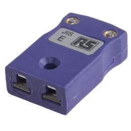 1 pcs - RS PRO In-Line Thermocouple Connector for Use with Type E Thermocouple, Miniature Size, JIS Standard