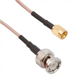 1 pcs - Amphenol RF Male BNC to Male SMA Coaxial Cable, RG316 Coaxial, Terminated
