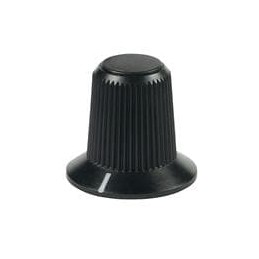 10 pcs : AT4103A - Knobs & Dials SMALL KNOB BLK TIP MR SERIES