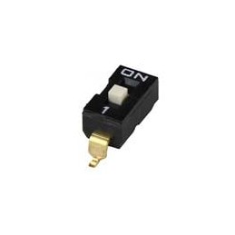 10 pcs : DS04-254-2-01BK-SMT - DIP Switches/SIP Switches DIP Switch, SPST, 2.54 pitch, flat actuator, SMT, 1 position, Black