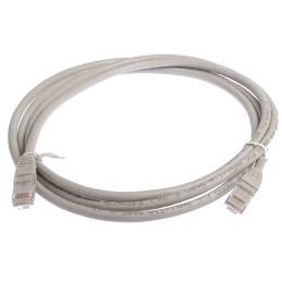 1 pcs - RS PRO Cat6 Male RJ45 to Male RJ45 Ethernet Cable, U/UTP, Grey PVC Sheath, 2m