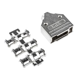 1 pcs - MH Connectors MHDM Series Zinc D Sub Backshell, 15 Way, Strain Relief