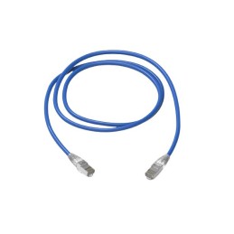 1 pcs - Amphenol Industrial Cat6a RJ45 to RJ45 Ethernet Cable, S/FTP, Blue, 1m