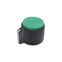 10 pcs : RN-118E-BG/6.4 - Knobs & Dials Round Knob Green Insert