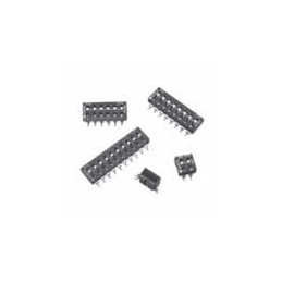 10 pcs : 219-2LPSTF - DIP Switches/SIP Switches 2 pos. Low Profile Btm Seal Tape Off