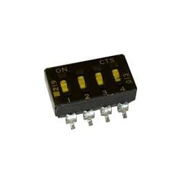 10 pcs : 219-4LPST - DIP Switches/SIP Switches SPST 4 switch sections