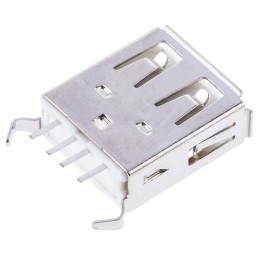 1 pcs - Wurth Elektronik Straight, Through Hole, Socket Type A USB Connector