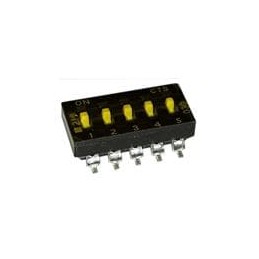10 pcs : 219-5MST - DIP Switches/SIP Switches SPST 5 switch sections