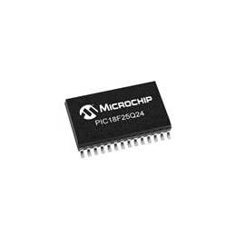 10 pcs : PIC18F25Q24-I/SO - 8-bit Microcontrollers - MCU 32KB Flash, 2KB RAM, 512bytes EEPROM, MVIO, 10b ADC2, 8b DAC, ACP, Comp