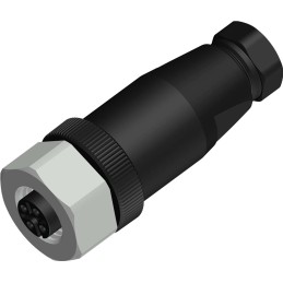 1 pcs - RS PRO Circular Connector, 4 Contacts, Cable Mount, M12 Connector, Socket, Female, IP67
