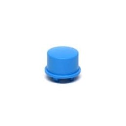 10 pcs : 1US00 - Switch Bezels / Switch Caps Round Button Blue Tnsp. White