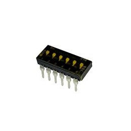10 pcs : 210-6MST - DIP Switches/SIP Switches 6 switch sections SPST