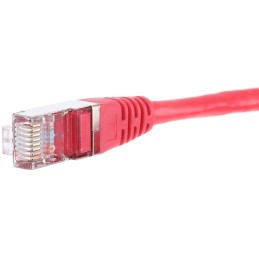 1 pcs - RS PRO Cat5e Male RJ45 to Male RJ45 Ethernet Cable, F/UTP, Red PVC Sheath, 3m