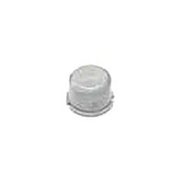 10 pcs : 1ZCS53 - Switch Bezels / Switch Caps Round Button Metal Light Grey