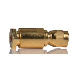 1 pcs - RS PRO, Plug Cable Mount SMC Connector, 50Ω, Clamp Termination, Straight Body
