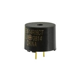 10 pcs : CEM-14R06CT - Piezo Buzzers & Audio Indicators buzzer, 12 mm round, 10 mm deep, M, 2.8 kHz, 1.5 V, through hole, no dri
