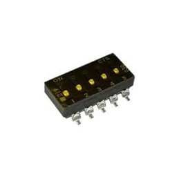 10 pcs : 219-5LPSTRF - DIP Switches/SIP Switches SURFACE MOUNT, GOLD DIP SWITCH, 5-POLE, LOW PROFILE ACTUATOR, BOTTOM SEAL, TAPE