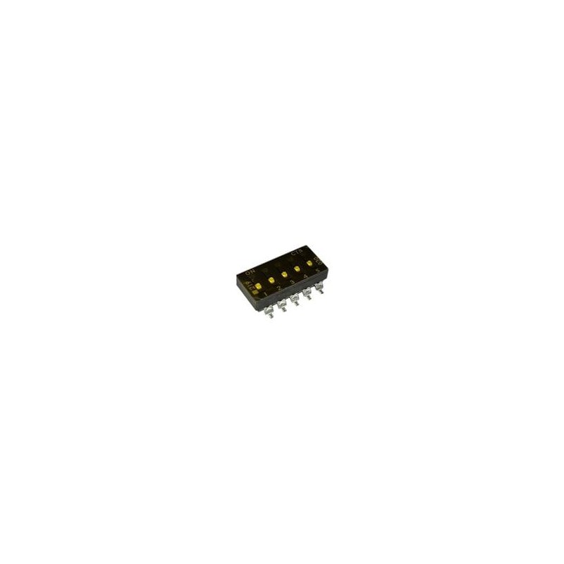 10 pcs : 219-5LPSTRF - DIP Switches/SIP Switches SURFACE MOUNT, GOLD DIP SWITCH, 5-POLE, LOW PROFILE ACTUATOR, BOTTOM SEAL, TAPE