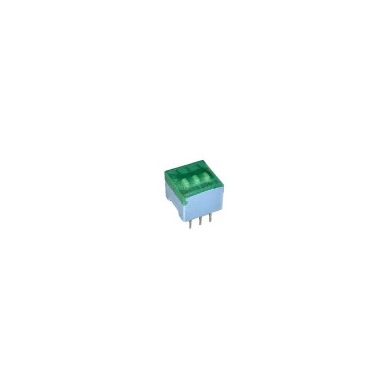 10 pcs : 206-3ST - DIP Switches/SIP Switches SPST 3 switch sections