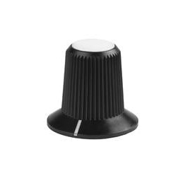 10 pcs : AT4103B - Knobs & Dials SMALL KNOB WHT TIP MR SERIES