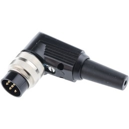 1 pcs - Lumberg, WSV 6 Pole Right Angle M16 Din Plug, DIN EN 60529, 5A, 250 V ac IP40, Male, Cable Mount