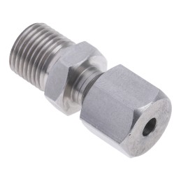 1 pcs - RS PRO In-Line Thermocouple Compression Fitting for Use with Thermocouple, 1/8 BSP, 1/8in Probe, RoHS Compliant Standard