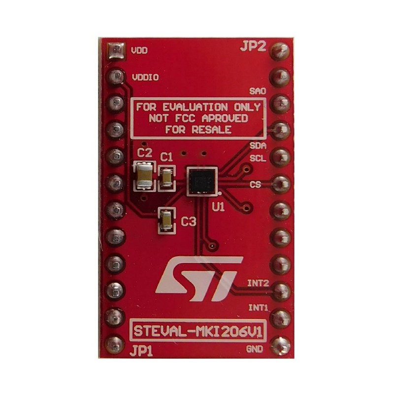 1 pcs - STMicroelectronics AIS2DW12 Adapter Board Adapter Board for AIS2DW12 Standard DIL 24 Socket