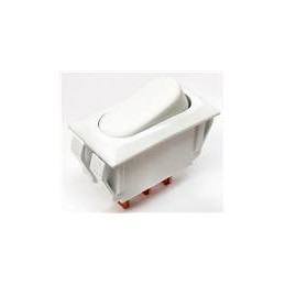 10 pcs : GRS-2012-2401 - Rocker Switches SPDT 16A MATTE WHT