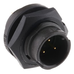 1 pcs - Switchcraft Circular Connector, 3 Contacts, Panel Mount, Plug, Male, IP68, IP69K, EN3 Series