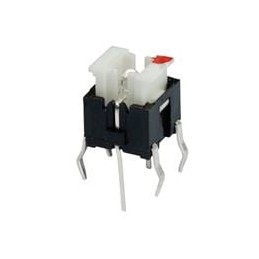10 pcs : TS27-68-24-G-260-D - Tactile Switches 6.8 x 6 mm, 2.5 mm Actuator Height, 260 gf, Through Hole, SPST, Green