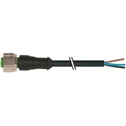 1 pcs - Murrelektronik Limited Straight Male 3 way M12 to Unterminated Sensor Actuator Cable, 1.5m
