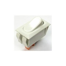 10 pcs : GRS-2011-2501 - Rocker Switches SPST 16A GLOSS WHT