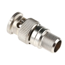 1 pcs - Telegartner, Plug Cable Mount BNC Connector, 50Ω, Crimp Termination, Straight Body