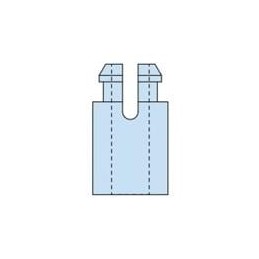 10 pcs : 10629 - Standoffs & Spacers HSRS4-04 NATURAL NYL PCB Support