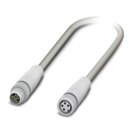 1 pcs - Phoenix Contact Male 4 way M8 to Female 4 way M8 Sensor Actuator Cable, 300mm