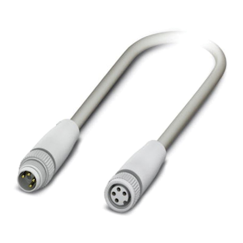 1 pcs - Phoenix Contact Male 4 way M8 to Female 4 way M8 Sensor Actuator Cable, 300mm