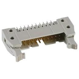 1 pcs - Harting SEK 18 Series Straight Through Hole PCB Header, 16 Contact(s), 2.54mm Pitch, 2 Row(s), Shrouded